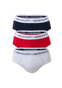 Slip Gant "Slip BRIEF 3-PACK 3er Pack", Herren, Gr. XL, bunt (mehrfarbig), Obermaterial: 95% Baumwolle CO. 5% Elasthan EL., Unterhosen Slip