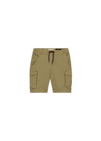 Shorts Alpha Industries "Cotton Twill Jogger Short", Herren, Gr. M, Normalgr&ouml;&szlig;en, gr&uuml;n (olive), Obermaterial: 98% Baumwolle, 2% Elastan, Hosen Shorts