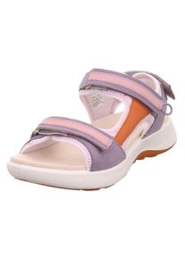 Outdoorsandale Legero "SIRIS 2.0", Damen, Gr. 36, bunt (multicolour ridge), Nubukleder, Textil, Veloursleder, Schuhe Outdoorsandale, Trekking Sandale, Klettschuh mit praktischen Klettverschl&uuml;ssen