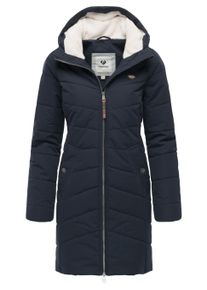 Wintermantel Ragwear "Wintermantel Noita YOUMODO", Damen, Gr. L, blau (navy), Obermaterial: 100% Polyester PES. Obermaterial: Futter: 100% Polyester PES. 100% Polyester PES., M&auml;ntel Wintermantel