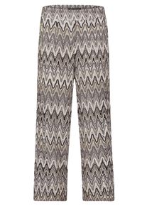 Marlene-Hose Betty Barclay "Marlene-Hose mit hohem Bund", Damen, Gr. 46, EURO, wei&szlig; (wei&szlig;, schwarz), Obermaterial: 100% Polyester PES., Hosen Marlene-Hose