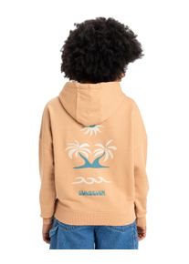 Hoodie Quiksilver "Oversized", Damen, Gr. M, braun (praline), Obermaterial: 85% Walkfrottier, 15% Microfaser;, Sweatshirts Hoodie