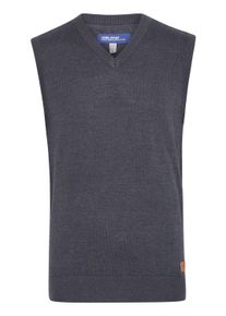 V-Ausschnitt-Pullover Blend "V-Ausschnitt-Pullover BHLarsson", Herren, Gr. XL, blau (navy), Obermaterial: 50% Baumwolle CO. 50% Polyester PES., Pullover V-Ausschnitt-Pullover