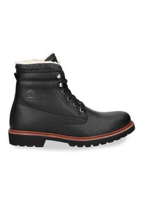 Winterboots Panama Jack "Aviator", Herren, Gr. 44, schwarz, Nappaleder, Schuhe Winterboots, zum Schn&uuml;ren