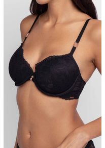 B&uuml;gel-BH Dorina "Jemma", Damen, Gr. 90, Cup D, schwarz, Obermaterial: 58% Polyamid, 34% Polyester, 8% Elasthan, BHs B&uuml;gel-BH, Spitze, feminin, schmale Tr&auml;ger, leicht gepolstert, vorgeformte Cups