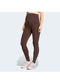 Trainingstights adidas Performance "OPTIME ESSENTIALS WORKOUT UMSTANDS-LEGGINGS IN VOLLER L&Auml;NGE", Damen, Gr. S, N-Gr, aurora coffee, normal, gr., Obermaterial: 85% Polyester, 15% Elasthan, Hosen Trainingstights, Umstands-Leggings