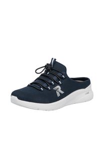 Clog Rieker, Damen, Gr. 40, nachtblau, Textil, Schuhe Clog, Sabot, Sommerschuh, Hausschuh mit MemoSoft-Innensohle