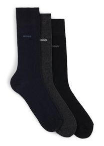 Socken BOSS "3P RS Uni", Herren, Gr. 47-50, bunt, Baumwollmischung, elastisch, Socken Socken