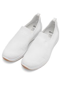 Slipper Ara "LISSABON", Damen, Gr. 8 (42), wei&szlig;, Glattleder, Textil, unifarben, Basic, Schuhe Slipper, Slip-On-Sneaker, Schlupfschuh, Komfortschuh in Weite G