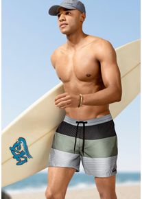 Badeshorts Quiksilver "MARIMANHA VL 15 YM", Herren, Gr. XL, N-Gr, schwarz, Obermaterial: 100% Polyester, Badehosen Badeshorts, sportliche Schnittform, schnelltrocknendes Material