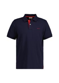 Poloshirt Gant "Poloshirt REGULAR CONTRAST PIQUE RUGGER 1er Pack", Herren, Gr. M, blau (dunkelblau), Obermaterial: 96% Baumwolle CO. 4% Elasthan EL., Shirts Poloshirt