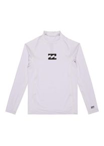 Rash Guard Billabong "Waves All Day", Jungen, Gr. S, wei&szlig;, 85% Polyester, 15% Elasthan, Shirts Rash Guard