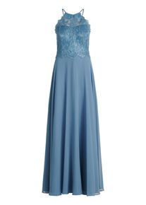 Abendkleid Vera Mont "Abendkleid r&uuml;ckenfrei", Damen, Gr. 36, EURO, blau (smoky lavender), Obermaterial: 100% Polyester PES., Kleider Abendkleid