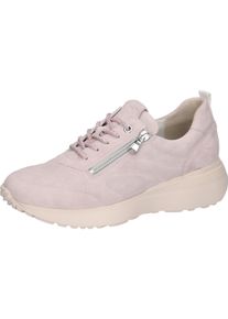 Waldl&auml;ufer Keilsneaker WALDL&Auml;UFER "G-JESSY", Damen, Gr. 9 (43), ros&eacute;, Veloursleder, unifarben, Schuhe Keilsneaker, Freizeitschuh, Halbschuh, Schn&uuml;rschuh in Bequemweite G (= weit)