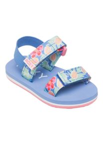 Sandale Roxy "Tw Roxy Cage", M&auml;dchen, Gr. 8(24), blau (blau misty), Obermaterial: 90% Polyester, 10% Kunststoff, Futter: N/A, Laufsohle: 100% EVA, Schuhe Sandale