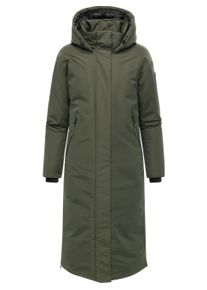 Wintermantel Navahoo "Wintermantel Schneew&auml;chter 14", Damen, Gr. XL, gr&uuml;n (schwarz olive), Obermaterial: 100% Polyester PES. Obermaterial: Futter: 100% Polyester PES. 100% Polyester PES., M&auml;ntel Wintermantel