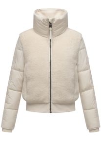 Pl&uuml;schjacke Navahoo "Fleecejacke Teddyzone 14", Damen, Gr. L, wei&szlig; (sanftes wei&szlig;), Obermaterial: 100% Polyester PES. Obermaterial: 100% Polyester PES. Futter: 100% Polyester PES. 100% Polyester PES., Jacken Pl&uuml;schjacke