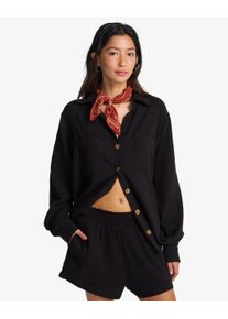 Shorts Billabong "IN THE WAVES", Damen, Gr. M (38), N-Gr, schwarz pebble, Web, Obermaterial: 100% Baumwolle, unifarben, ca. Mitte Oberschenkel, Hosen Shorts, sportlicher Stil, f&uuml;r sportliche Aktivit&auml;ten