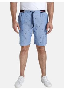 Shorts CHARLES COLBY "Bermuda BARON KELLAN", Herren, Gr. 66, N-Gr, braun (hellblau), Obermaterial: 100% Baumwolle CO., comfort fit, Hosen Shorts