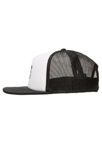 Trucker Cap DC Shoes "Gas Station", Jungen, schwarz-wei&szlig; (wei&szlig;, schwarz), Kunstfaser, Caps Trucker Cap