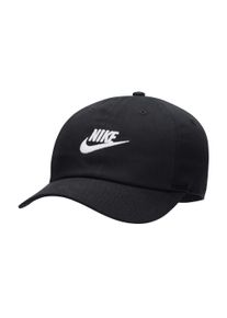 Baseball Cap Nike Sportswear "Nike Club Kids' Unstructured Futura Wash Cap", Kinder, schwarz-wei&szlig; (schwarz, wei&szlig;), Obermaterial: 100% Baumwolle, Caps Baseball Cap, f&uuml;r Jugendliche, unstrukturiert, mit gewaschener Optik