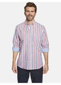 Langarmhemd Babista "Hemd MARINETTO", Damen, Gr. XL, weit, rot (rot gestreift), Obermaterial: 100% Baumwolle CO., Hemden Langarmhemd