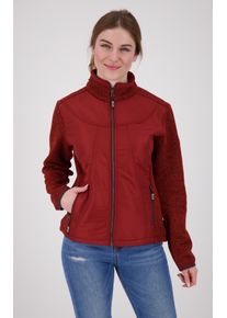 Strickfleecejacke DEPROC Active "LAKE RODELL WOMEN", Damen, Gr. 40/42 (M), rot, 100% Polyester, tailliert, gerader Abschluss mit innenliegendem Gummizug, Jacken Strickfleecejacke, auch in Gro&szlig;en Gr&ouml;&szlig;en erh&auml;ltlich
