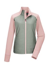 Funktionsjacke Killtec "KOS 34 WMN JCKT", Damen, Gr. 40, gr&uuml;n, Oberseite: 100% Polyester;F&uuml;llung: 100% Polyester;R&uuml;ckseite: 100% Polyester;Obermaterial 2: 90% Polyester, 10% Elasthan, Jacken Funktionsjacke, Hybrid-Design, Colorblock, Teflon EcoElite&trade; Impr&auml;gnierung
