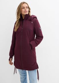 bonprix Wasserabweisender Steppmantel, rot, Gr.56, Wasserabweisender Wintermantel mit Rei&szlig;verschlusstaschen