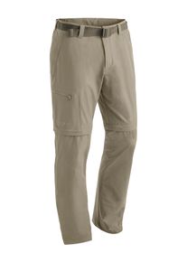 Outdoorhose Maier Sports "Tajo", Herren, Gr. 33, Kurzgr&ouml;&szlig;en, beige (dunkelbeige), 90% Polyamid, 10% Elasthan, Hosen Outdoorhose, Herren Zip-Off Wanderhose, atmungsaktive Trekkinghose, Regular Fit