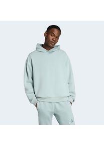 Kapuzensweatshirt adidas Sportswear "SOFT LUX HOODIE", Herren, Gr. S, wonder sage, Obermaterial: 51% Polyester, 25% Modal, 15% Baumwolle, 9% Elasthan, normal, Rundhals, angesetztes B&uuml;ndchen, Sweatshirts Kapuzensweatshirt, mit Kapuze, f&uuml;r Sportmode und Freizeit, mit 3-Streifen-Logo-Print