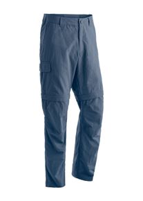 Outdoorhose Maier Sports "Trave", Gr. 50, Normalgr&ouml;&szlig;en, blau (jeansblau), 100% Polyamid, Hosen Outdoorhose, Herren Zip-Off Wanderhose, schnelltrocknende Trekkinghose, Regular Fit