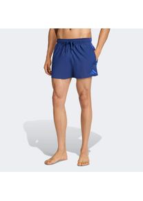 Badeshorts adidas Performance "3-STREIFEN 3-INCH", Herren, Gr. L, N-Gr, dunkelblau, semi lucid blau, Gewirkt, Obermaterial: 100% Polyester, Badehosen Badeshorts