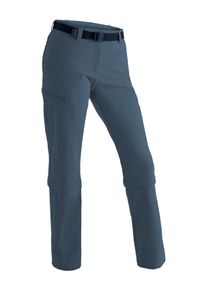 Outdoorhose Maier Sports "Arolla", Damen, Gr. 46, Normalgr&ouml;&szlig;en, blau (jeansblau), 90% Polyamid, 10% Elasthan, Hosen Outdoorhose, Damen Zip-Off Wanderhose, atmungsaktive Trekkinghose, Regular Fit