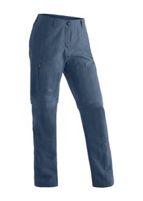 Outdoorhose Maier Sports "Nicole", Damen, Gr. 21, Kurzgr&ouml;&szlig;en, blau (jeansblau), 100% Polyamid, Hosen Outdoorhose, Damen Zip-Off Wanderhose, schnelltrocknende Trekkinghose, Regular Fit