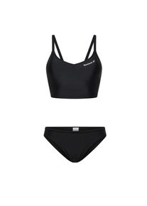 Tankini Reebok "Hatty", Damen, Gr. S, N-Gr, schwarz, Obermaterial: 80% Polyamid, 20% Elasthan, Bikini-Sets Tankini, mit herausnehmbaren Pads
