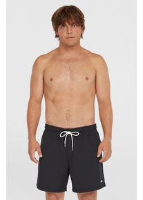 O`Neill Badeshorts O'NEILL "O'NEILL VERT 16'' SWIMSHORTS", Herren, Gr. XXL, N-Gr, schwarz (schwarz out), Obermaterial: 100% Polyamid, Badehosen Badeshorts, mit seitlichen Eingrifftaschen und Ges&auml;&szlig;tasche, mit Stickerei am Bein