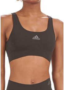 Bustier adidas Sportswear "Active Seamless Micro Stretch", Damen, Gr. XS, N-Gr, schwarz (000, schwarz), Microtouch, Obermaterial: 89% Polyamid, 11% Elasthan, bedruckt, bequem, BHs Bustier, mit breitem Unterbrustband