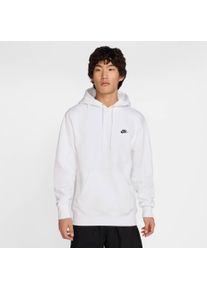 Kapuzensweatshirt Nike Sportswear "M NK CLUB BB PO HOODIE", Herren, Gr. XL, wei&szlig;, wei&szlig;,, Jersey, Obermaterial: 80% Baumwolle, 20% Polyester, normal, Rundhals, Sweatshirts Kapuzensweatshirt, mit K&auml;ngurutasche, mit angesetztem B&uuml;ndchen, ohne Verschluss