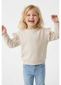 Sweatshirt name it "NMFTILDE LS NREG SWE UNB PB", M&auml;dchen, Gr. 122/128, tender touch, Sweatware, Obermaterial: 80% Baumwolle, 20% metallisierte Fasern, unifarben, normal normal, Rundhals, Rippb&uuml;ndchen, Sweatshirts Sweatshirt