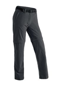 Outdoorhose Maier Sports "Nata 2", Damen, Gr. 72, Langgr&ouml;&szlig;en, schwarz, 90% Polyamid, 10% Elasthan, Hosen Outdoorhose, Damen Zip-Off Wanderhose, atmungsaktive Trekkinghose, Regular Fit