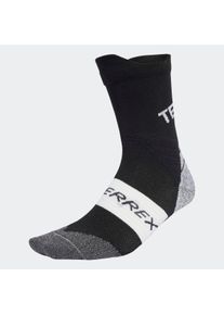 Laufsocken adidas Performance "XPERIOR CLIMACOOL TRAIL CREW", Damen, Gr. L (43/45), schwarz, Obermaterial: 71% Polyester, 24% Polyamid, 5% Elasthan, Socken Laufsocken