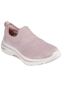 Slip-On Sneaker Skechers "GO WALK ARCH FIT 2.0-ROSA LINDA", Damen, Gr. 42, lila (mauve), Textil, Schuhe Slip-On Sneaker, Trainingsschuh, Schn&uuml;rschuh mit r&uuml;ckfederndem Ultra Go
