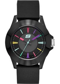 Quarzuhr Skechers "ROSENCRANS", schwarz, Armbanduhren, Damen, Quarzuhr, Armbanduhr, Damenuhr, Silikonarmband, analog, Mineralglas