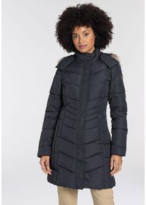 Steppmantel Icepeak "PAIVA", Damen, Gr. 46, blau (marine), Obermaterial: 100% Polyester. Futter: 100% Polyester. Wattierung: 100% Polyester, figurumspielend kniefrei, M&auml;ntel Steppmantel, W&auml;rmend & wasserabweisend & windabweisend