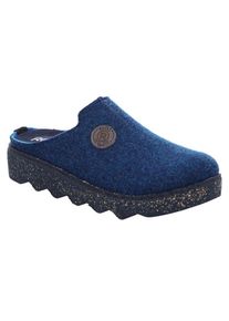 Pantoffel Rohde "FOGGIA", Damen, Gr. 40, blau (kobaltblau), Filz, Schuhe Pantoffel, Hausschuh, Schlappen, Clog, Homeslipper mit Profilsohle