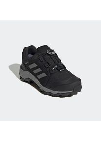 Wanderschuh adidas terrex "TERREX GORE-TEX", Jungen, Gr. 34, schwarz (core schwarz, grau three, core schwarz), Synthetik, Textil, Schuhe Wanderschuh, wasserdicht dank Gore-Tex Membrane