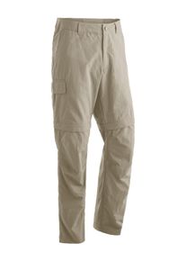 Outdoorhose Maier Sports "Trave", Herren, Gr. 33, Kurzgr&ouml;&szlig;en, beige, 100% Polyamid, Hosen Outdoorhose, Herren Zip-Off Wanderhose, schnelltrocknende Trekkinghose, Regular Fit
