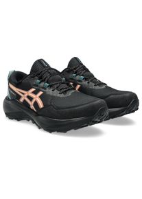 Trailrunningschuh asics "GEL-VENTURE 11 WP", Damen, Gr. 42,5, schwarz, apricot crush, Synthetik, Schuhe Trailrunningschuh, wasserdicht, Topseller