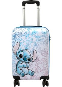 Kinderkoffer Undercover "Stitch, 59 cm", M&auml;dchen, Gr. B/H/T: 34,5cm x 58,5cm x 23cm 35 l, blau (stitch), Polycarbonat, bedruckt, Koffer Kinderkoffer, mit TSA-Zahlenschloss